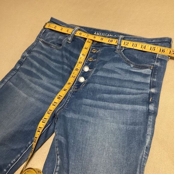 AE Next Level Stretch High Waist Jegging With Exposed Button Fly 16 - Picture 4 of 8